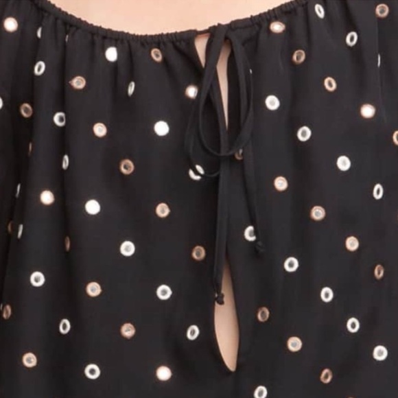 HAUTE HIPPIE MIRROR EMBELLISHED FLARE SLEEVE MINI DRESS - Picture 3 of 8